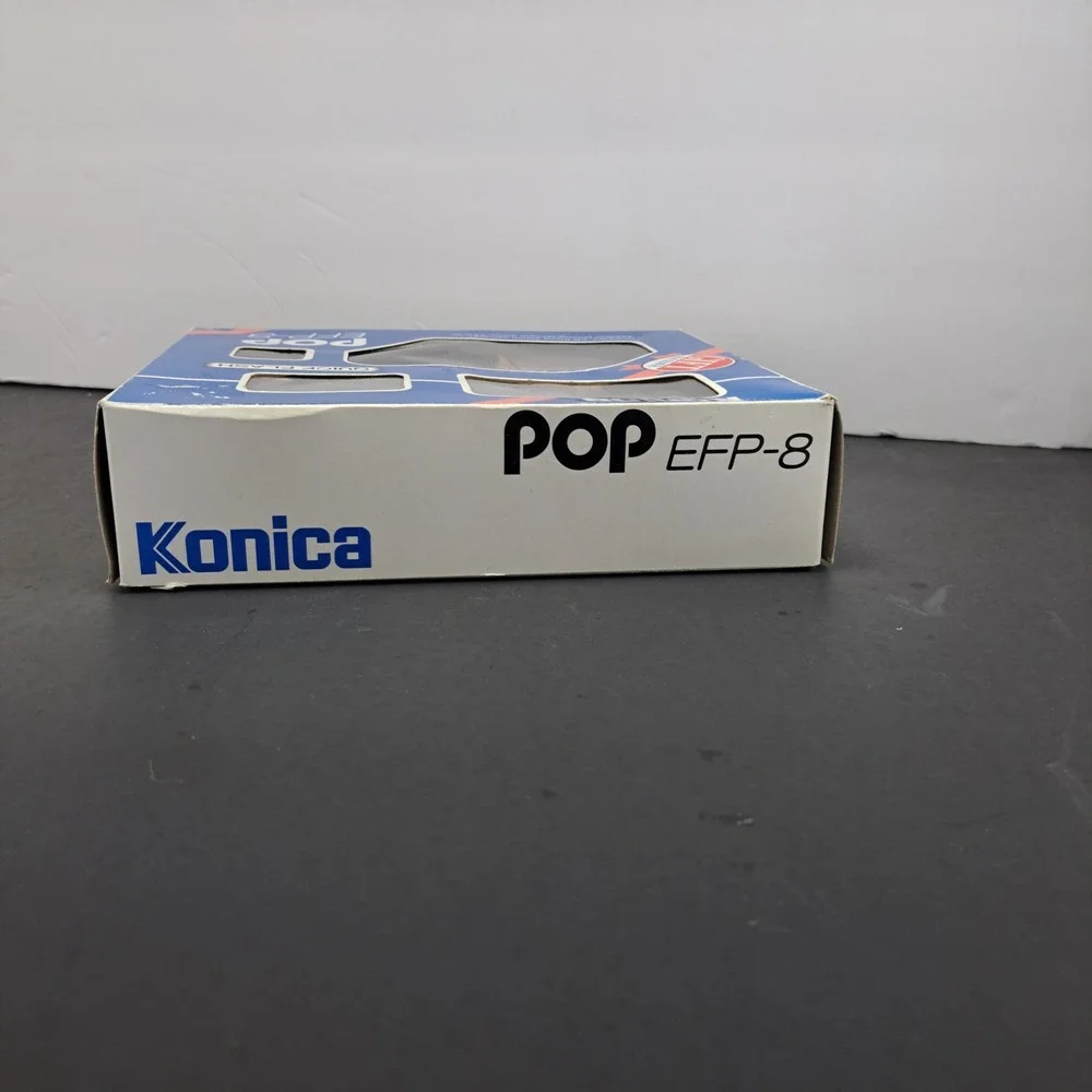 MINT KONICA POP EFP-8 35mm Film Camera Gift Set-New Old Stock NOS Boxed Kit